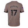 Tottenham Hotspur Cristian Romero #17 Tredjedrakt Kvinner 2023-24 Kortermet